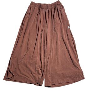 Free people movement women’s medium hot shot side slit wide leg pants brown